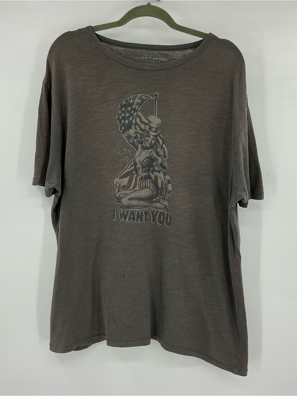 Lucky Brand Patriotic Pinup Graphic Tee
